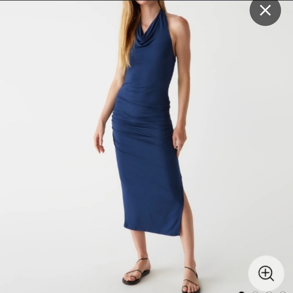 NEW Michael Stars Karina Midi Dress Navy‎ Nocturnal Medium